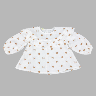 Блузка Банты Чуди Кидс 576526Ц2-1 молочный 01